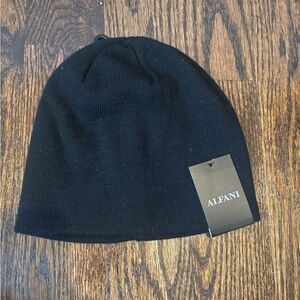 Alfani Classic Black Acrylic Beanie